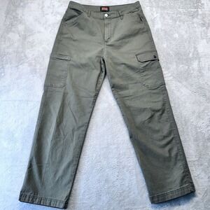 Bass Outdoor Cargo Pants Womens 12 Olive Green Utility Hiking Casual Pants